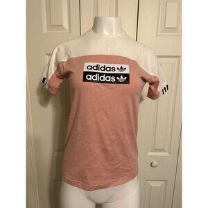 Adidas Originals Vocal Pink and White womens Tshirt